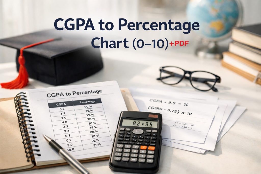 CGPA to Percentage Conversion Chart