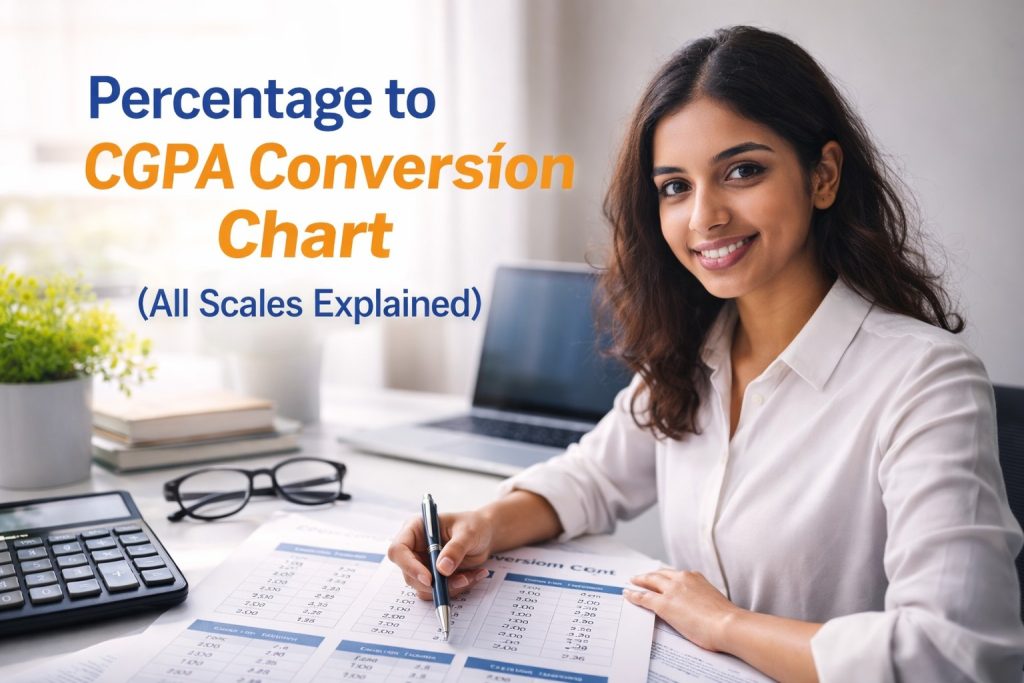 Percentage to CGPA Conversion Chart