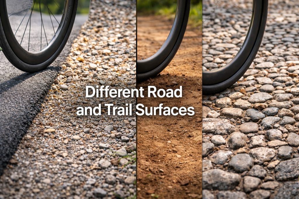 Different Road and Trail Surfaces